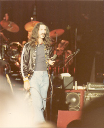 Frank Zappa in Stockholm, February 1978 - photo by Simon Lindgren