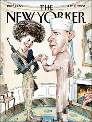 Michelle Obama and Barack Obama on The New Yorker