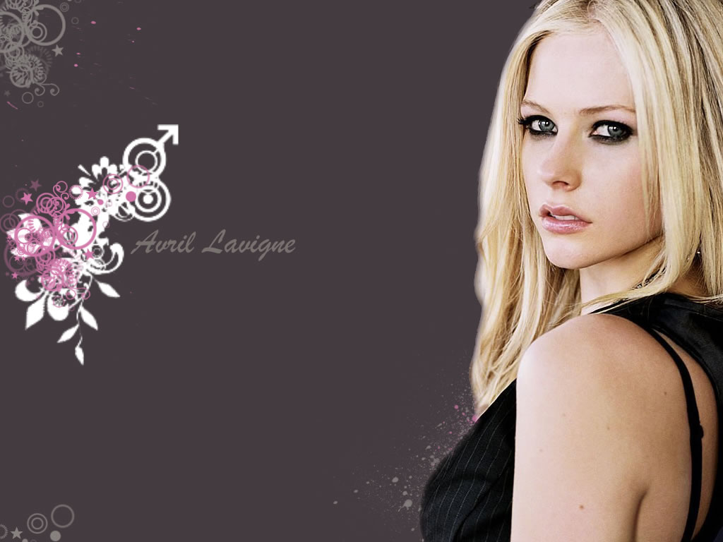 beautiful Avril Lavigne desktop background
