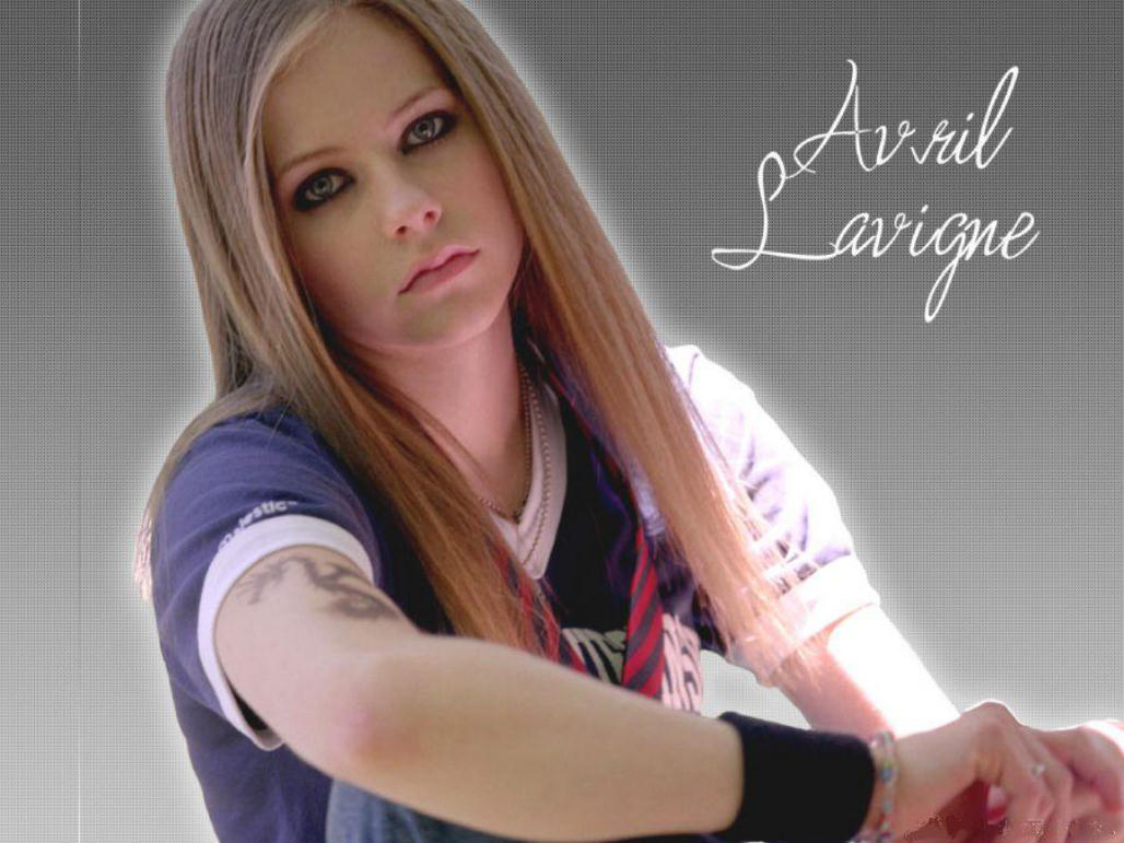 moody Avril Lavigne desktop background image