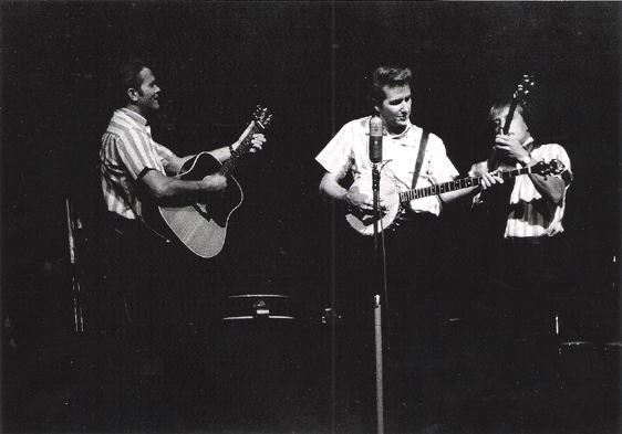 the Kingston Trio - John Stewart, Bob Shane, and Nick Reynolds